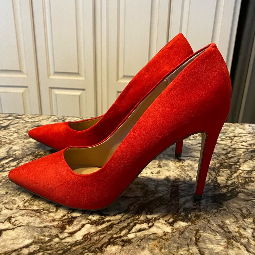 Call It Spring Women’s High Heel Shoes. Size 10. Color red.